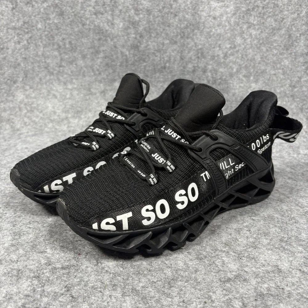 Just‎ So Non-Slip Blade Running Shoes Mens 10 Black Breathable Mesh Streetwear